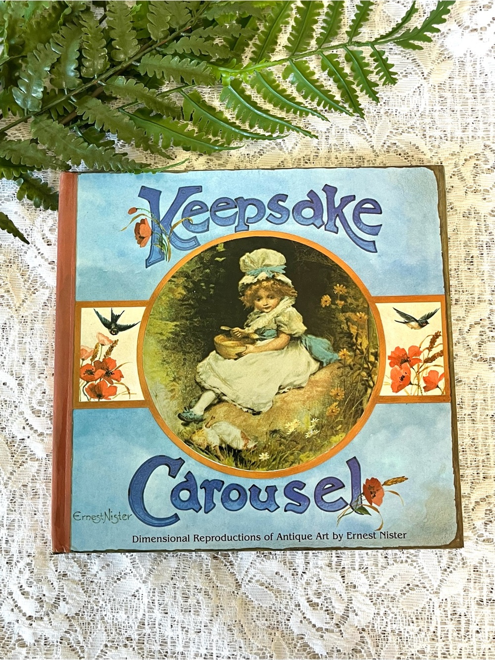 1992 Ernest Nister Keepsake Carousel Hardcover PopUp Book